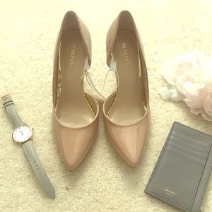 Target Merona Nude Pointed Toe Pumps 5.5